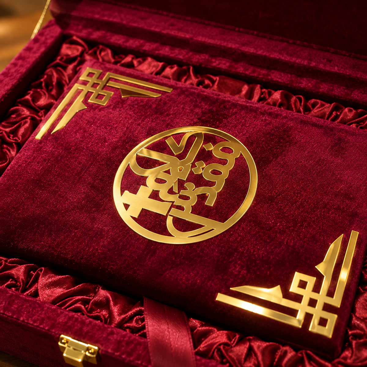 Premium Bible Gift Box with Bible – Luxury Red Velvet Christian Gift